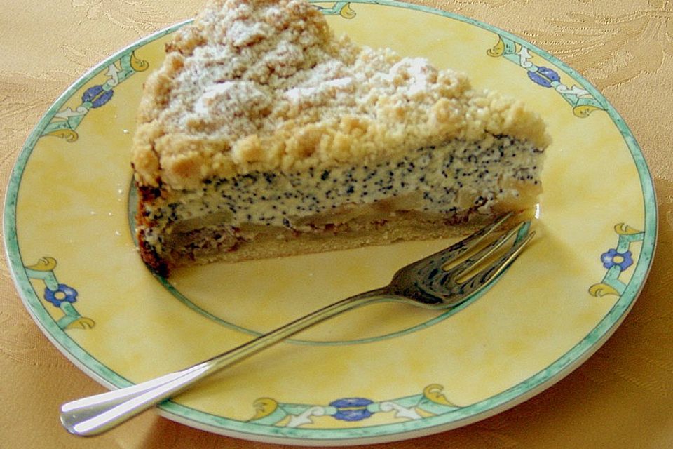 Mohn - Apfelkuchen mit Streusel