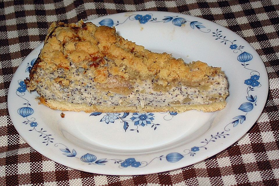 Mohn - Apfelkuchen mit Streusel