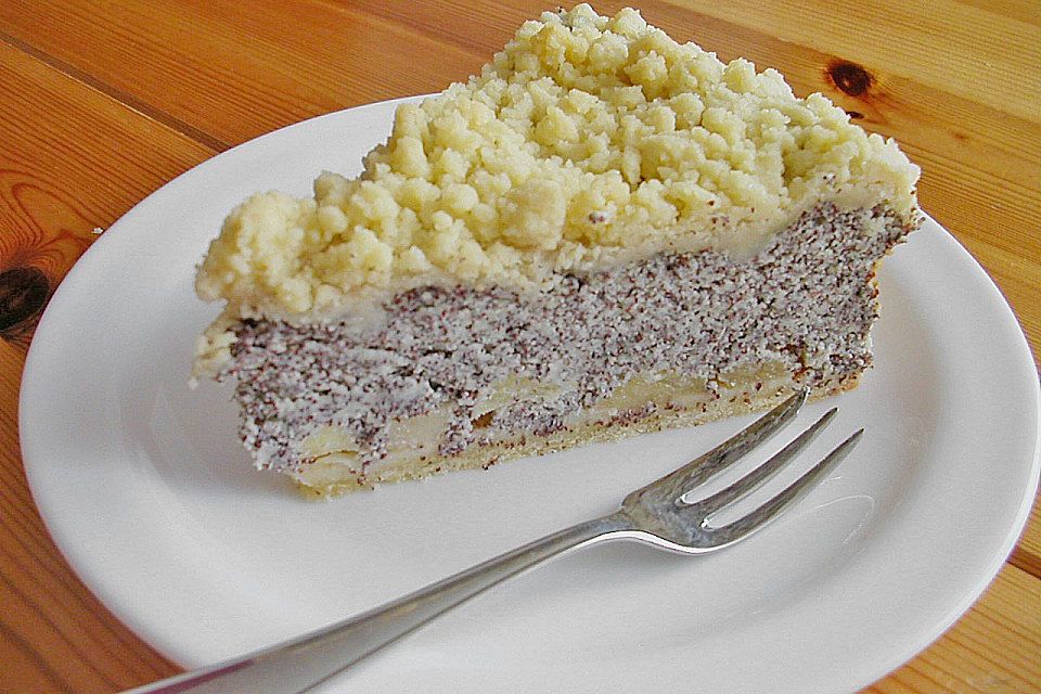 Mohn - Apfelkuchen mit Streusel