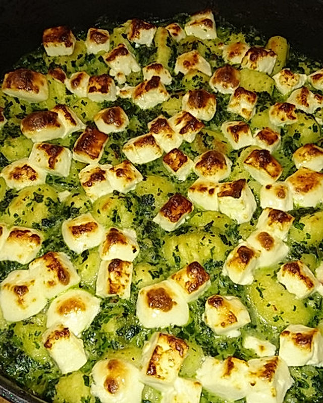 Gnocchi-Spinat-Auflauf mit Feta