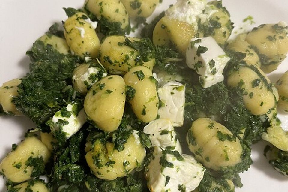 Gnocchi-Spinat-Auflauf mit Feta