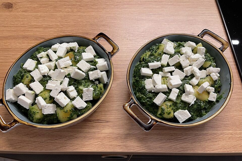 Gnocchi-Spinat-Auflauf mit Feta