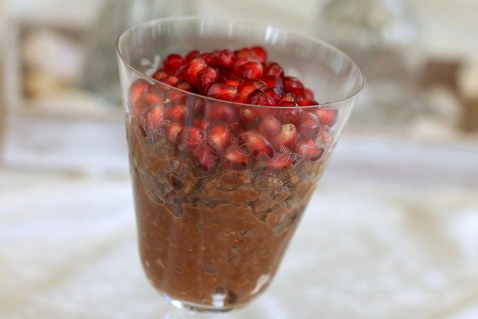 Schoko-Porridge mit Cranberries