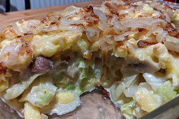 Champignon-Käse-Spätzle