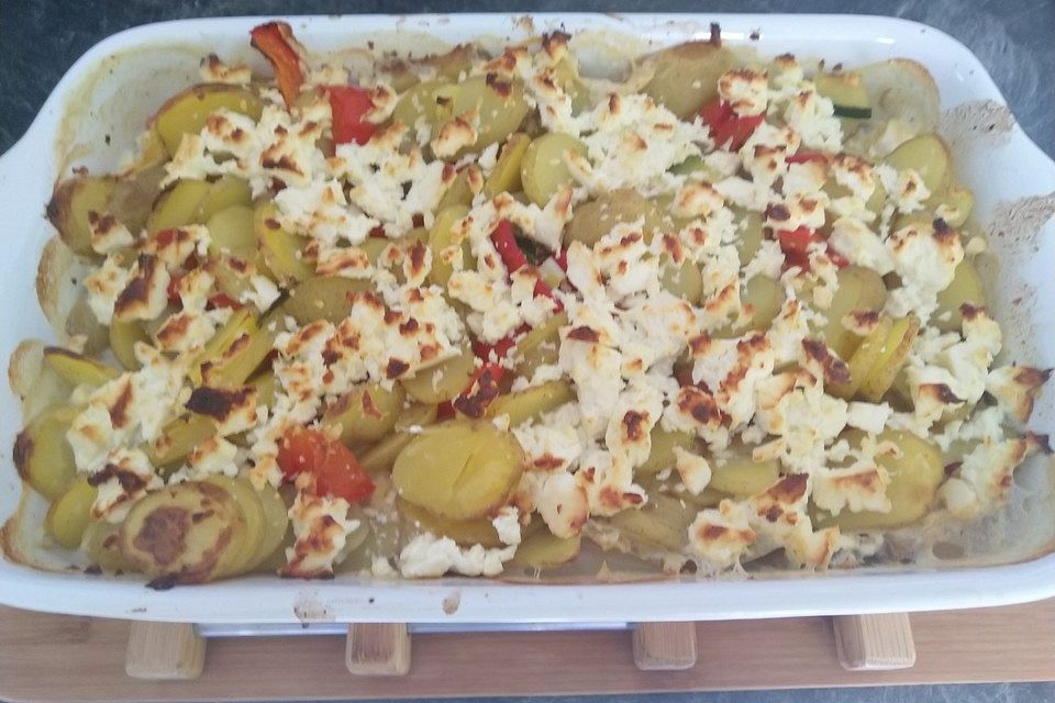 Vegetarischer Kartoffelauflauf Vegetarischer Kartoffelauflauf