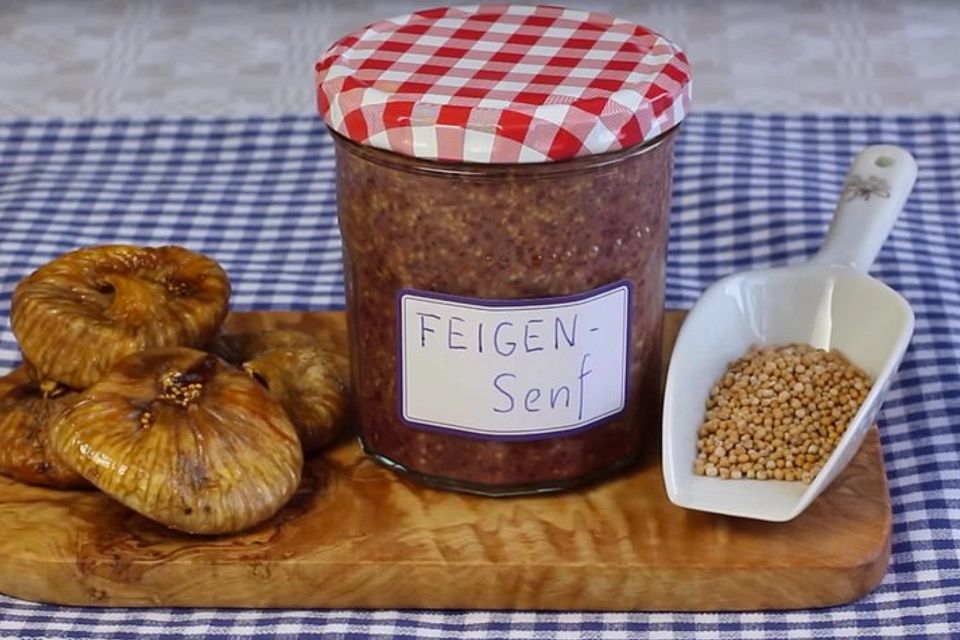 Senf mit Feigen selber machen