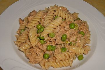 Spaghetti Mit Thunfisch Erbsensosse Von Husche Chefkoch