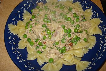 Spaghetti Mit Thunfisch Erbsensosse Von Husche Chefkoch