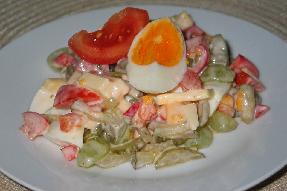 Eiersalat mit Käse