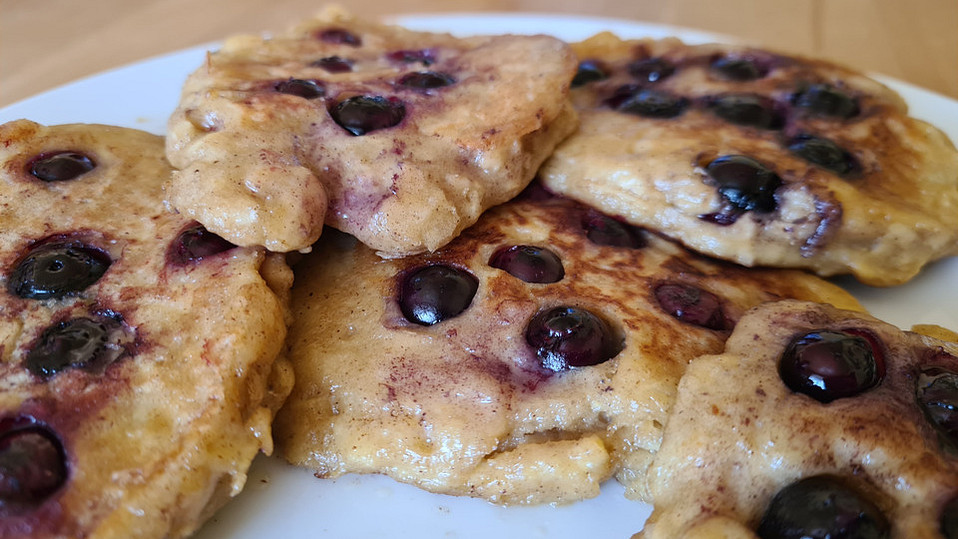 Heidelbeer-Pfannkuchen ohne Zucker von Zebra15 Heidelbeer-Pfannkuchen ohne Zucker von Zebra15