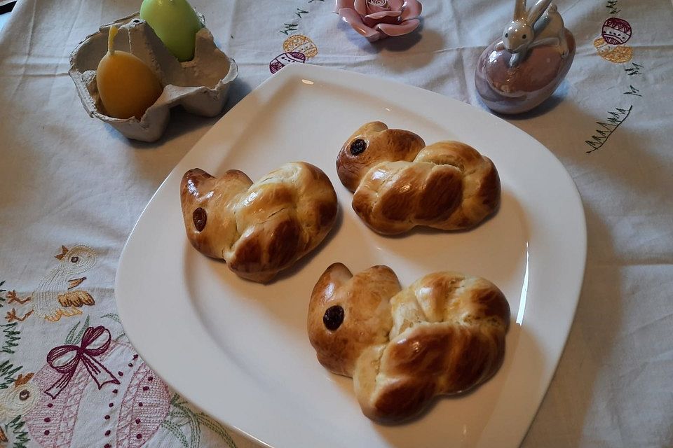 Brioche Osterhasen