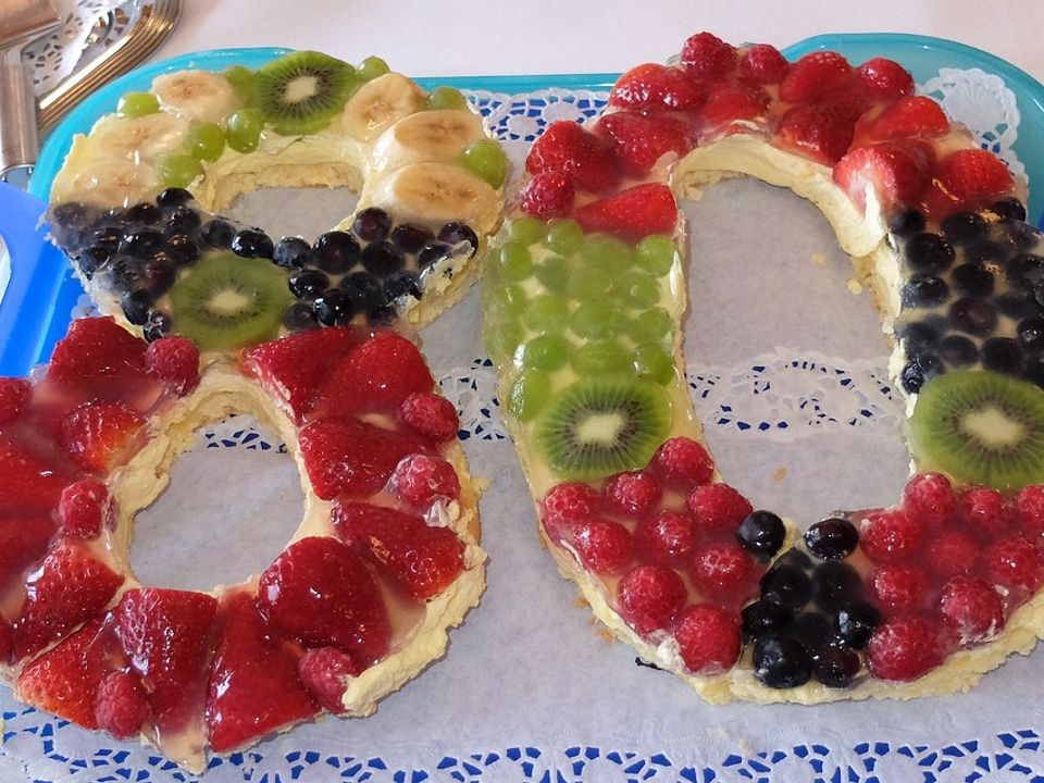 Festliche Obsttorte Mit Vanillecreme Von Mamalinus Chefkoch