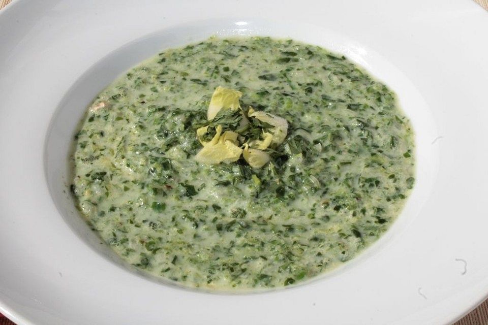 Spinat-Chicoréesuppe