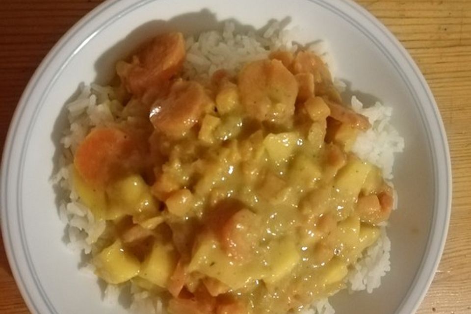 Mango-Süßkartoffelcurry