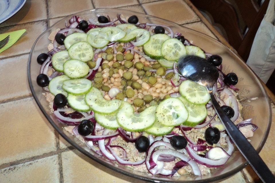 Bohnensalat mit Thunfisch