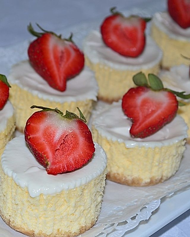 Cheesecake-Cupcakes mit Schmandfrosting
