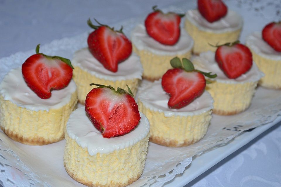 Cheesecake-Cupcakes mit Schmandfrosting