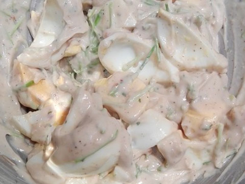 Eiersalat mit Schnittlauch von Löwe-88 | Chefkoch Eiersalat mit Schnittlauch von Löwe-88 | Chefkoch