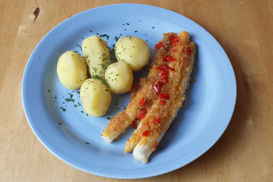Veganer Ofenspargel
