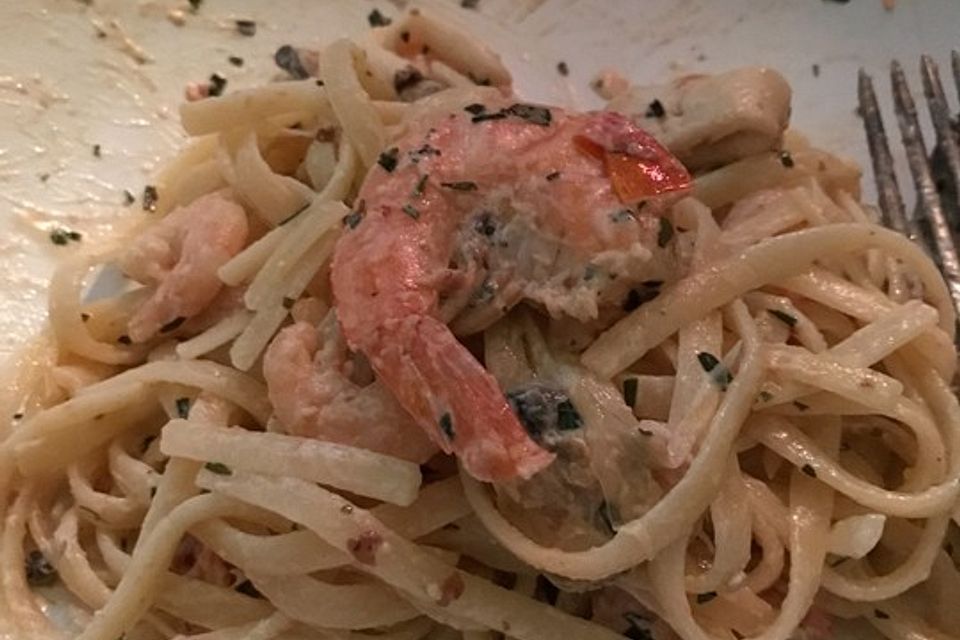 Meeresfrüchte mit Linguine