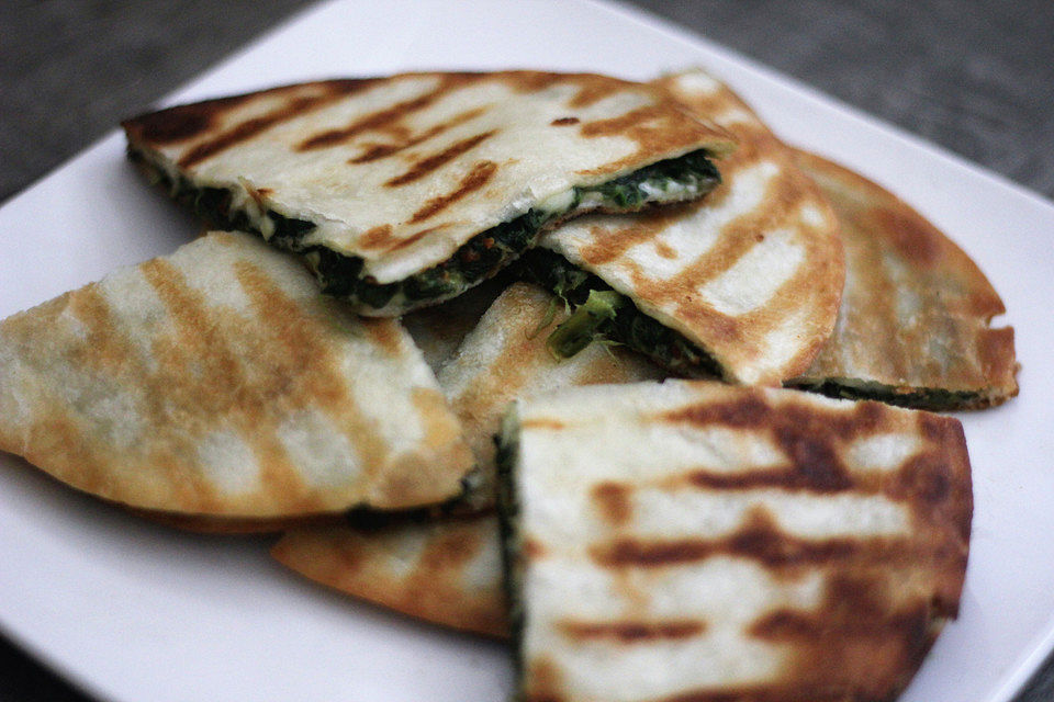 Spinat-Quesadillas