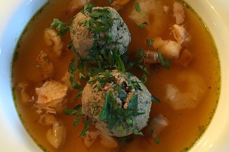 Leberknödel in der norddeutschen Version - und lecker!