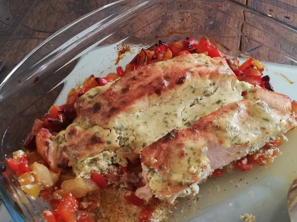 Lachs in PaprikaSahneSoße von Andrea101071 Chefkoch