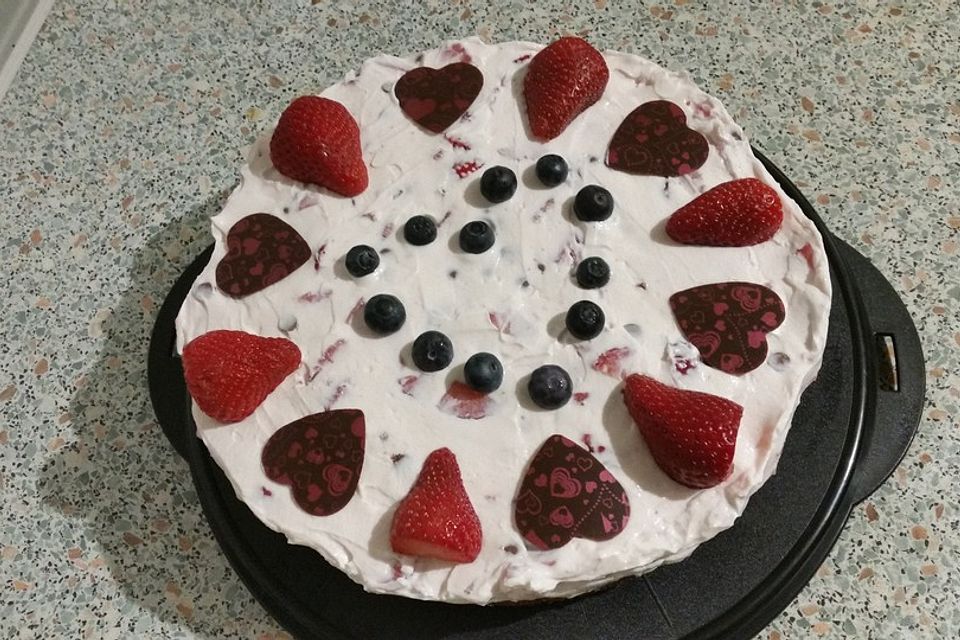 Low Carb Erdbeerquarktorte