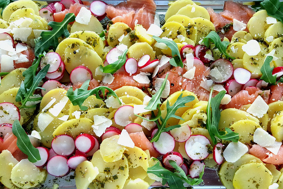 Kartoffel-Lachs-Carpaccio