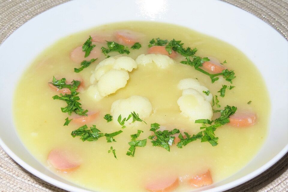 Blumenkohl-Kartoffel-Suppe