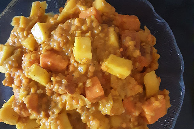 Rote-Linsen-Curry mit Süßkartoffeln und Mango von _caramel_| Chefkoch
