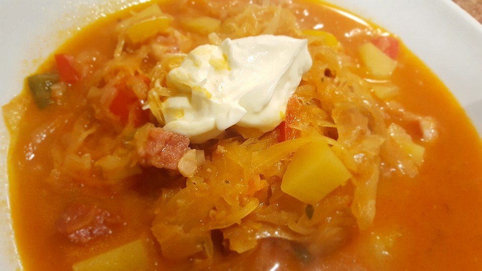 Sauerkraut-Paprika-Suppe von UlrikeM