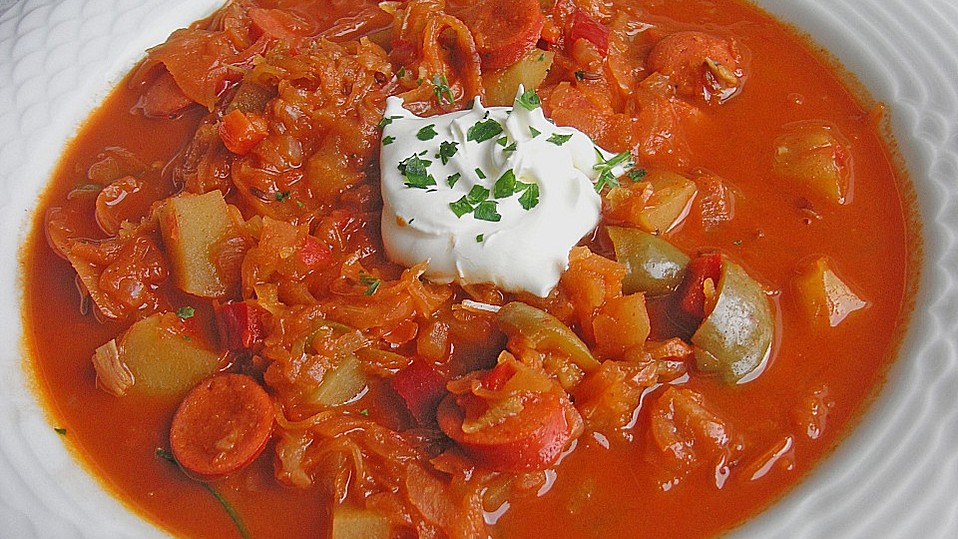 Sauerkraut-Paprika-Suppe von UlrikeM