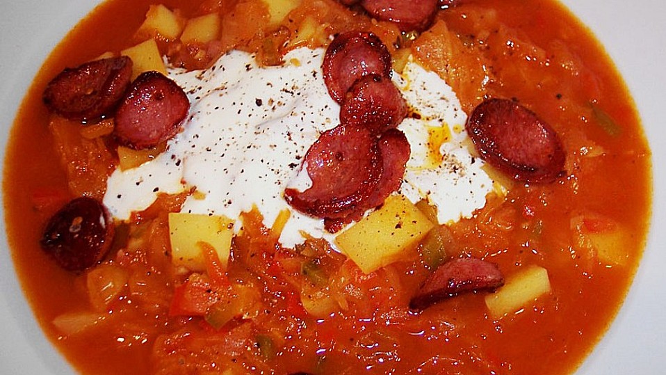 Sauerkraut-Paprika-Suppe von UlrikeM