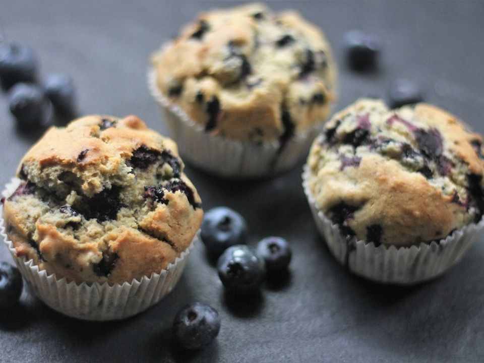 Vegane Blaubeermuffins