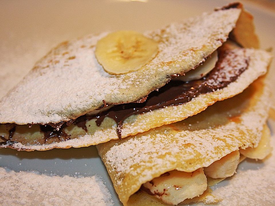 Bananen-Nutella-Pfannkuchen von lenchen| Chefkoch