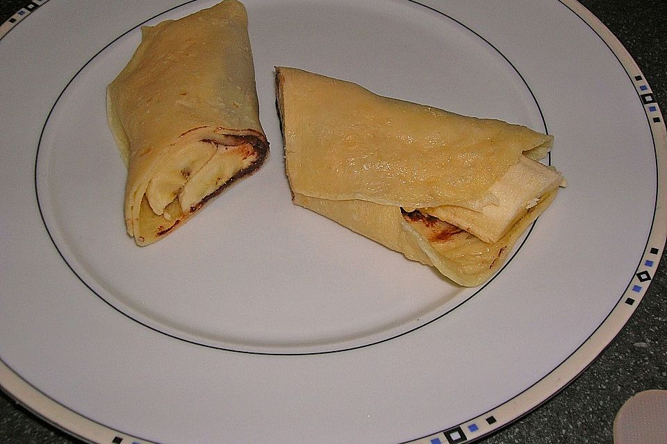 Bananen-Nutella-Pfannkuchen