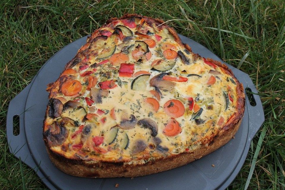 Bunte Gemüse-Quiche