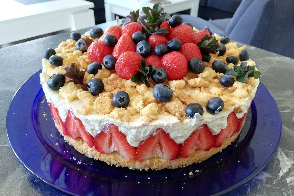 Streusel-Erdbeertorte Streusel-Erdbeertorte