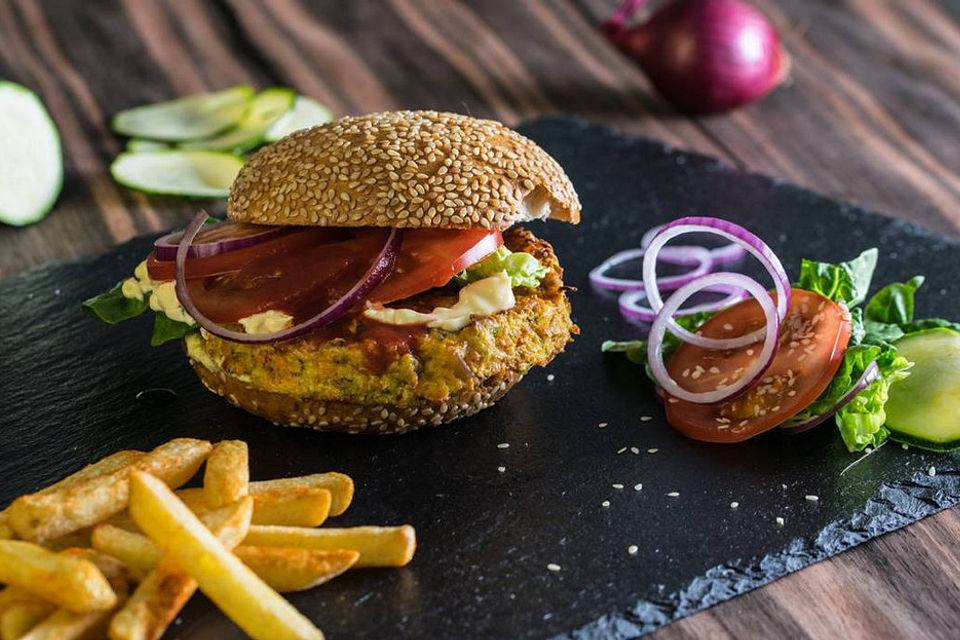 Vegetarischer Burger für den Airfryer