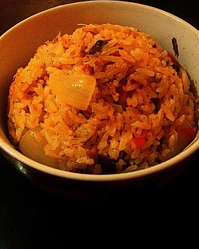 Tomaten-Sardinen-Reis aus dem Reiskocher
