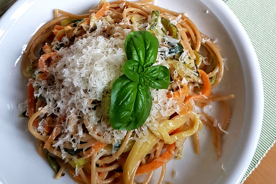 Brigittes vegetarische Frühlingsspaghetti