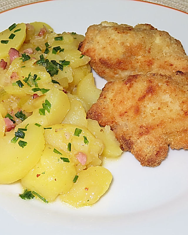 Kartoffelsalat mit Speck-Dressing
