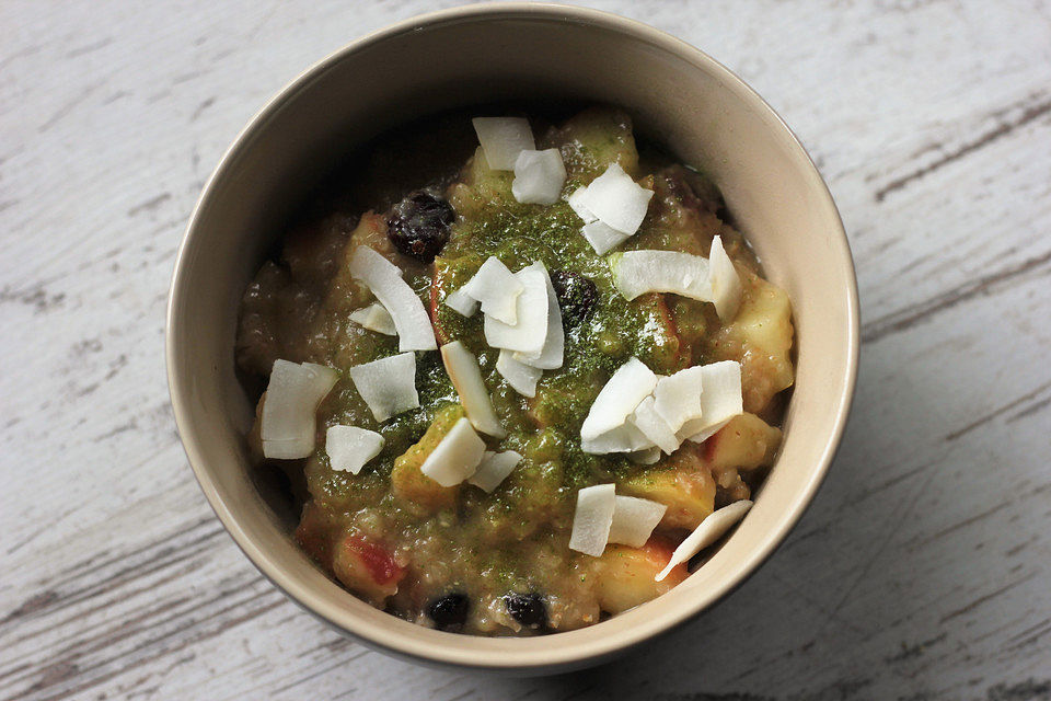 Apfel-Matcha-Porridge à la Gabi