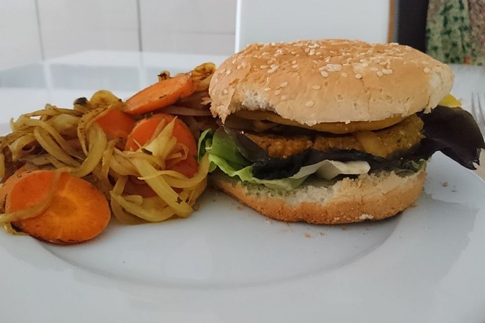 Veganer Mango-Curryburger "Sweet Indian Dream"