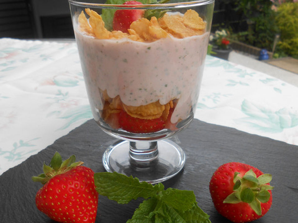 Erdbeer-Minze-Joghurt| Chefkoch