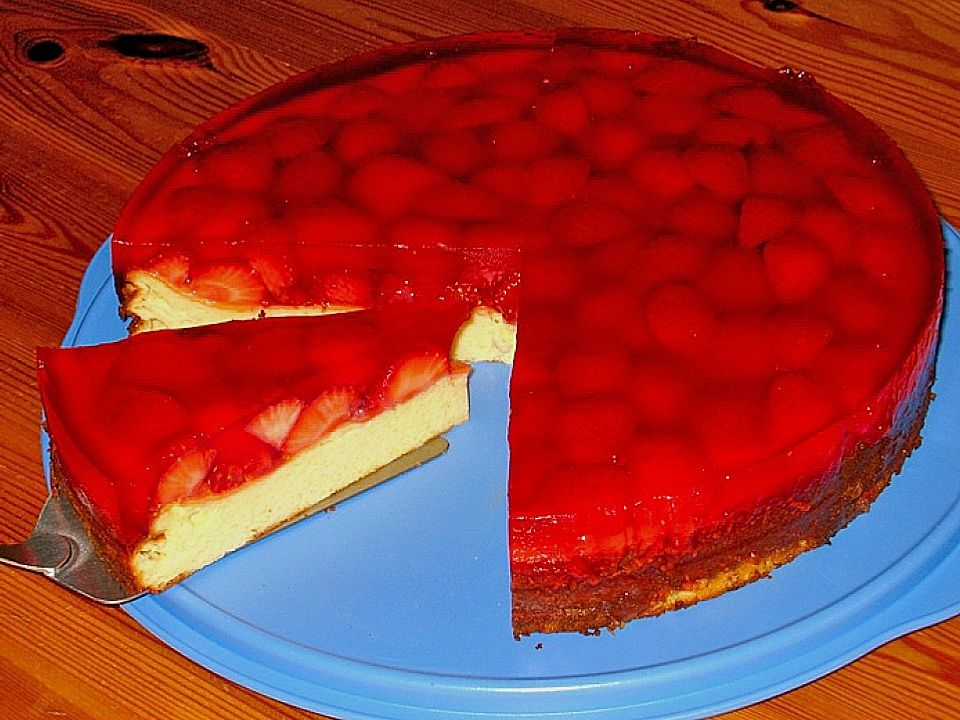 Käsekuchen mit Erdbeeren von ulkig | Chefkoch