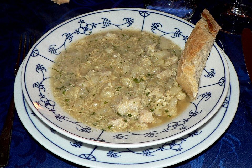 Fischsuppe mit Blumenkohl