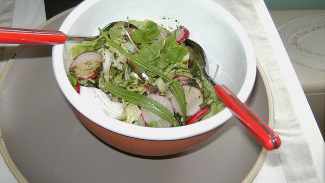 Blattsalat mit Radieschen von Juulee Blattsalat mit Radieschen von Juulee