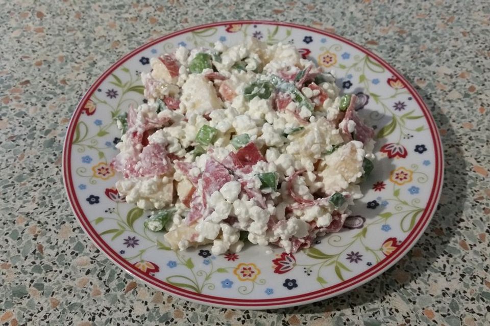 Low carb Frischkäse-Salat